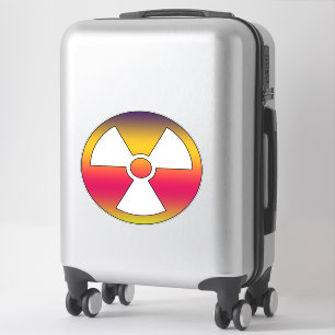 Pegatina Signo radioactivo nuclear