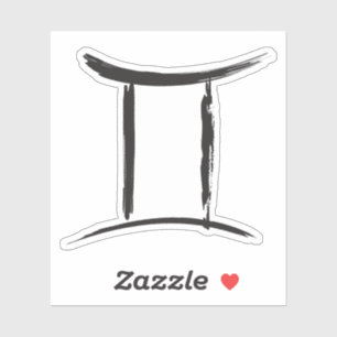 Pegatina Signo zodiacal de GEMINIS gemelos Primavera Mayo J