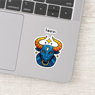 Pegatina Signo Zodiacal Tauro - Bala Celestial Dorada Minim