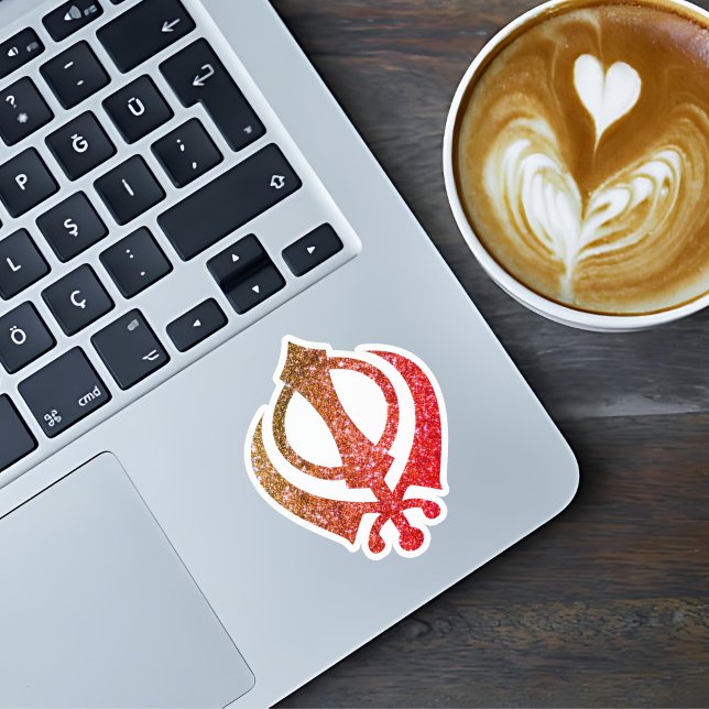 Pegatina Sikh Khanda "Sin miedo y libre" (Subido por el creador)