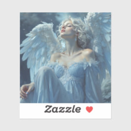 Pegatina Silencio hacia el horizonte: Ángel del velo de med