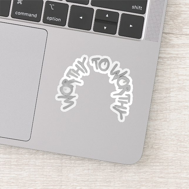 Pegatina Silent Power Era – WORTHY TO WORTHY Sticker (Detalle)