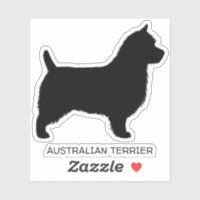 Silhouette australiana Aussie Dog Vinyl