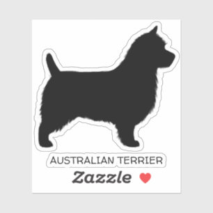 Pegatina Silhouette australiana Aussie Dog Vinyl