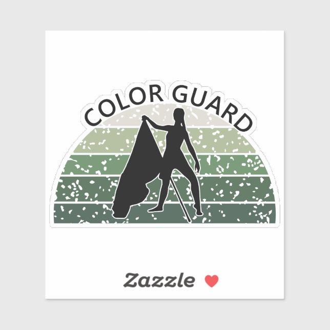 Pegatina Silhouette de bandera femenina con problemas - Ver (Hoja)