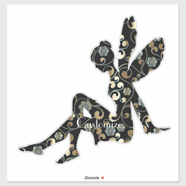 Pegatina Silhouette de hadas Thunder_Cove (Hoja)