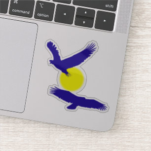 Pegatina Silhouette Flying Eagles