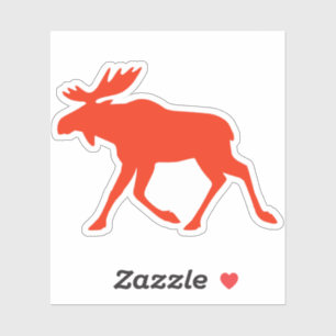 Pegatina Silhouette Red Moose