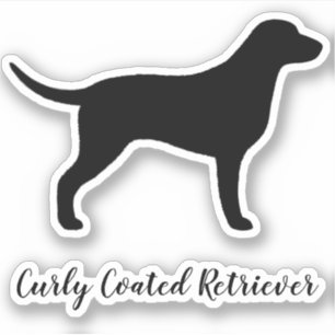 Pegatina Silhouette Vinyl, Perro recuperado con curry