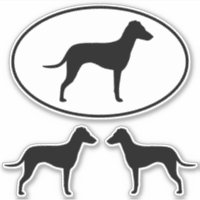 Silhouettes de Manchester Terrier con Oídos Natura