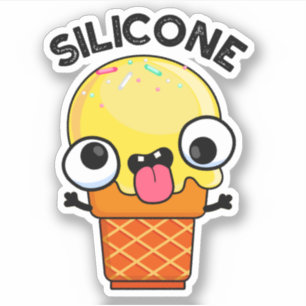 Pegatina Silicone Funny Ice Cream Cone Pun