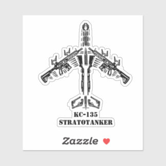 Pegatina Silueta de arma de fuego KC-135