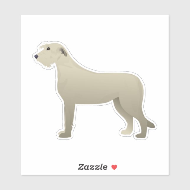 Pegatina Silueta de la vista lateral de la raza del perro l (Hoja)