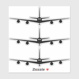 Pegatina Silueta de vista frontal KC-135