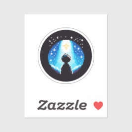 Pegatina Silueta espectacular - Sky nocturno de arte Dreamy