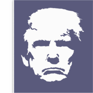 Pegatina Silueta simple de TRUMP