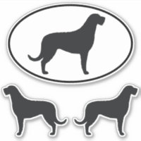 Siluetas de perro lobo irlandés conjunto de Pegati