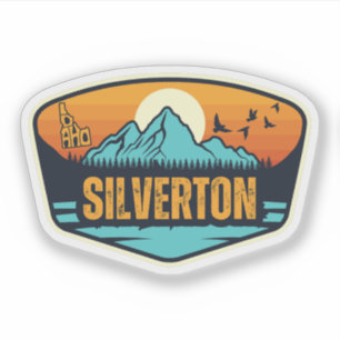 Pegatina Silverton, Idaho