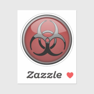 Pegatina Símbolo biológico tóxico