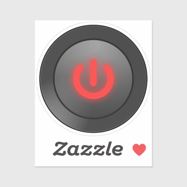 Pegatina Símbolo de apagado (Hoja)