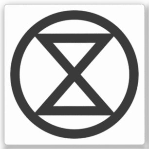 Pegatina Símbolo de extinción