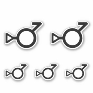 Pegatina Símbolo de género Bigender Third Gender Gender Gen