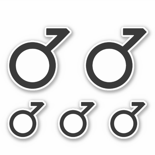 Pegatina Símbolo de género demiboy (Anverso)