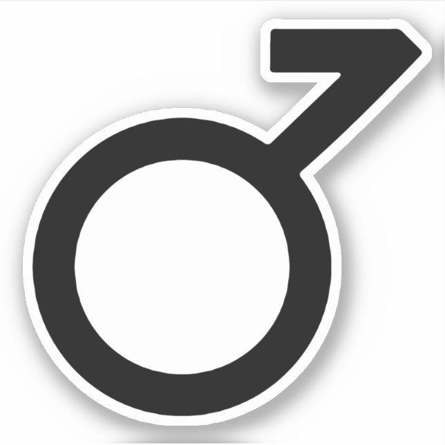 Pegatina Símbolo de género demiboy (Anverso)