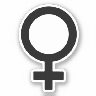 Pegatina Símbolo de género femenino
