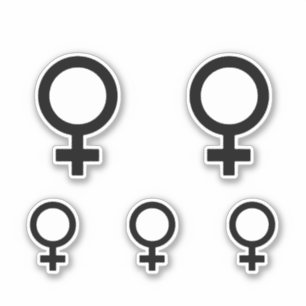 Pegatina Símbolo de género femenino