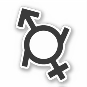 Pegatina Símbolo de género femenino y masculino