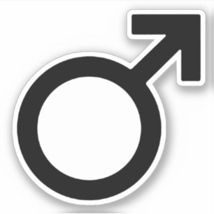 Pegatina Símbolo de género masculino