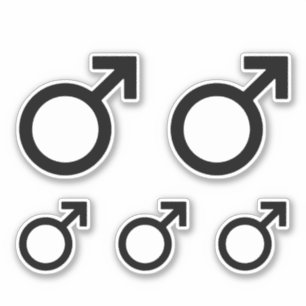 Pegatina Símbolo de género masculino