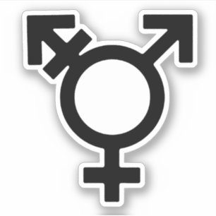 Pegatina Símbolo de Género Transgénero