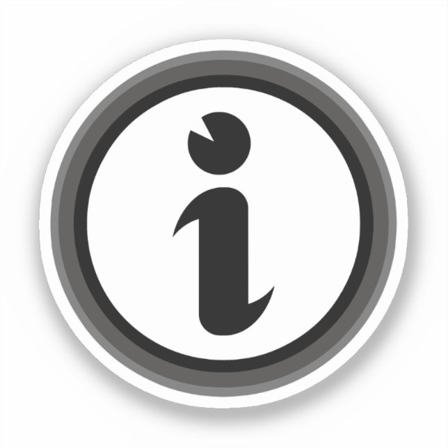 Pegatina Símbolo de Información (Anverso)