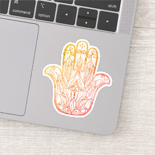 Pegatina Símbolo de la Mano Hamsa de Aliento