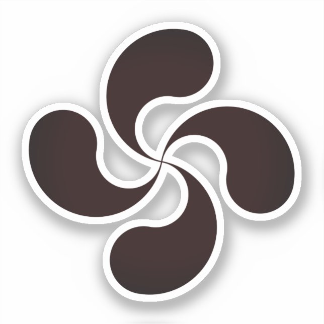 Pegatina Símbolo de Lauburu (Anverso)