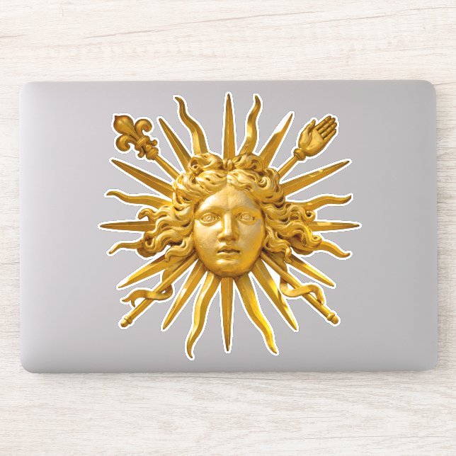 Pegatina Símbolo de Luis XIV el Rey Sol (Ordenador)