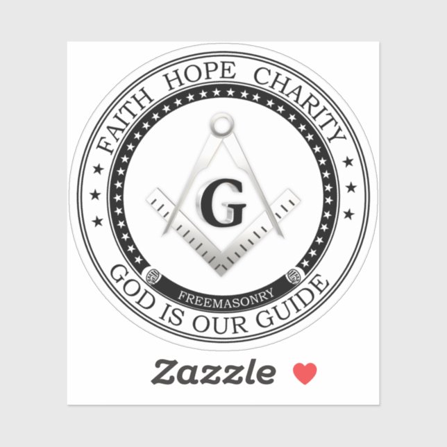 Pegatina Símbolo de masonería (Hoja)