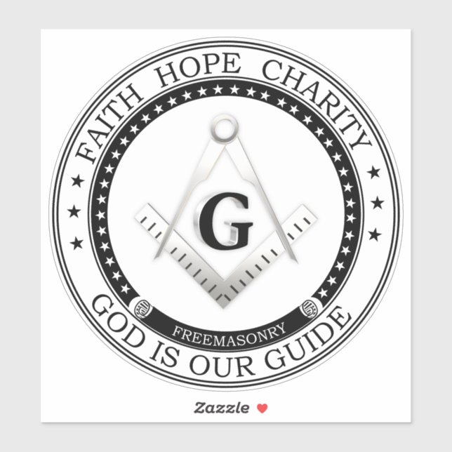 Pegatina Símbolo de masonería (Hoja)