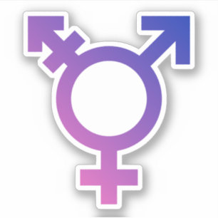 Pegatina Símbolo de orgullo trans
