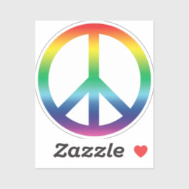 Pegatina Símbolo de paz Anti Arcoiris de guerra orgullo col