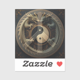 Pegatina Símbolo de Paz Yin Yang