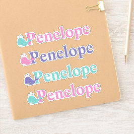 Pegatina Símbolo de pescado de ballena cutáneo Personalizad