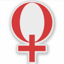 Símbolo de planeta Venus (rojo)