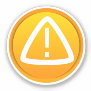 Pegatina Símbolo de Precaución Atención