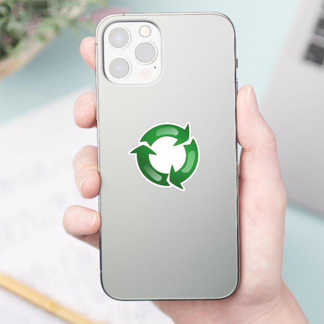 Pegatina Símbolo de reciclaje circular (Teléfono)