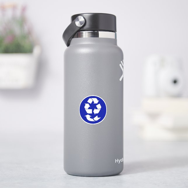 Pegatina Símbolo de reciclaje de 4 R (hidrofrasco)