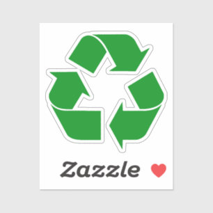 Pegatina Símbolo de reciclaje - verde