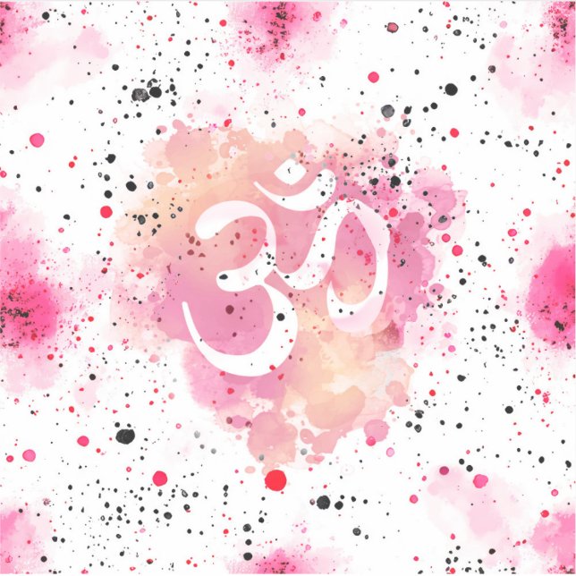 Pegatina Símbolo de yoga OMMM (Anverso)